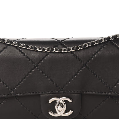 Chanel Lambskin Stitched Orient Express Wallet on Chain WOC Black 14 of 14