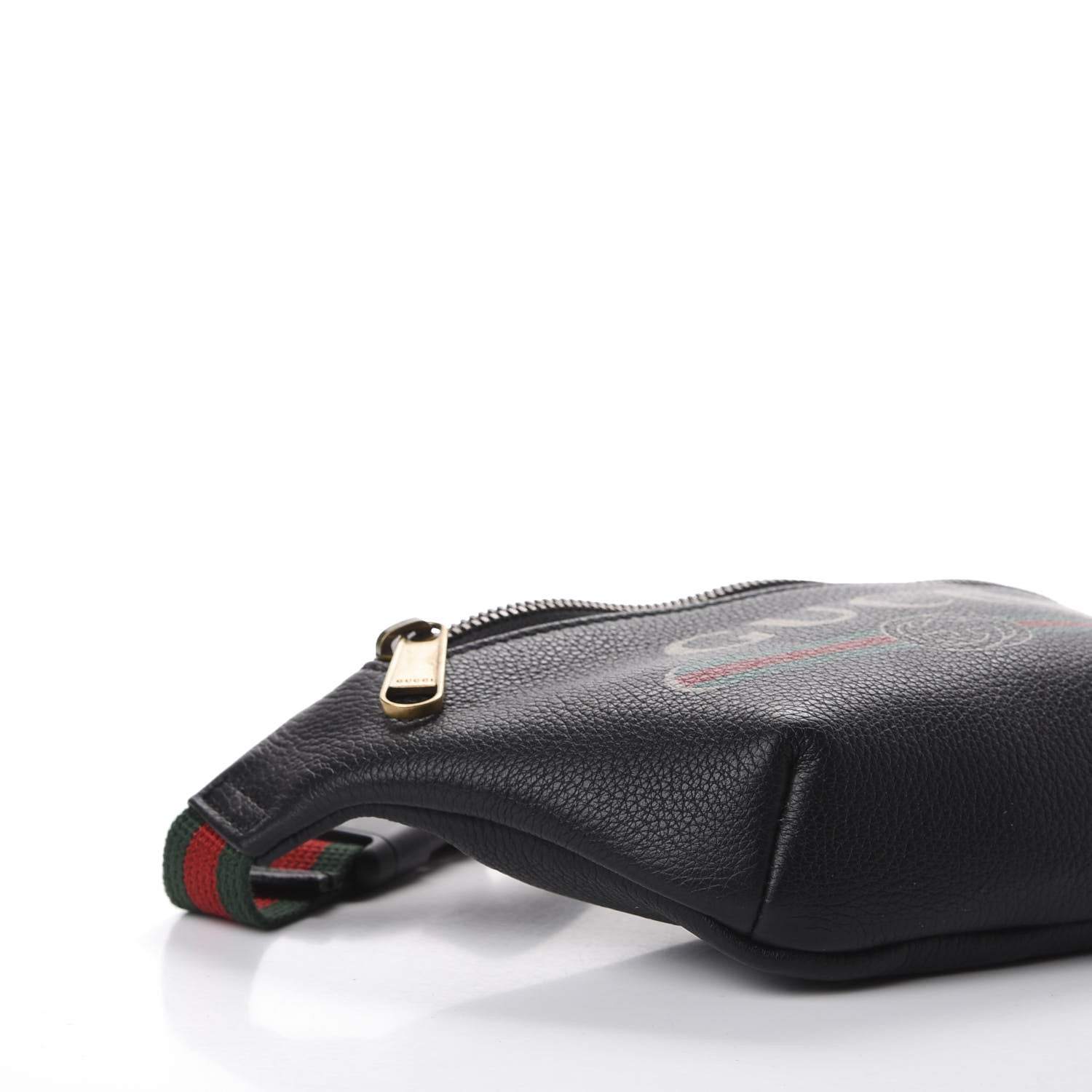 Gucci Grained Calfskin Small Logo Belt Bag Black 5 of 10
