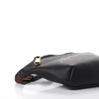 Gucci Grained Calfskin Small Logo Belt Bag Black 5 of 10