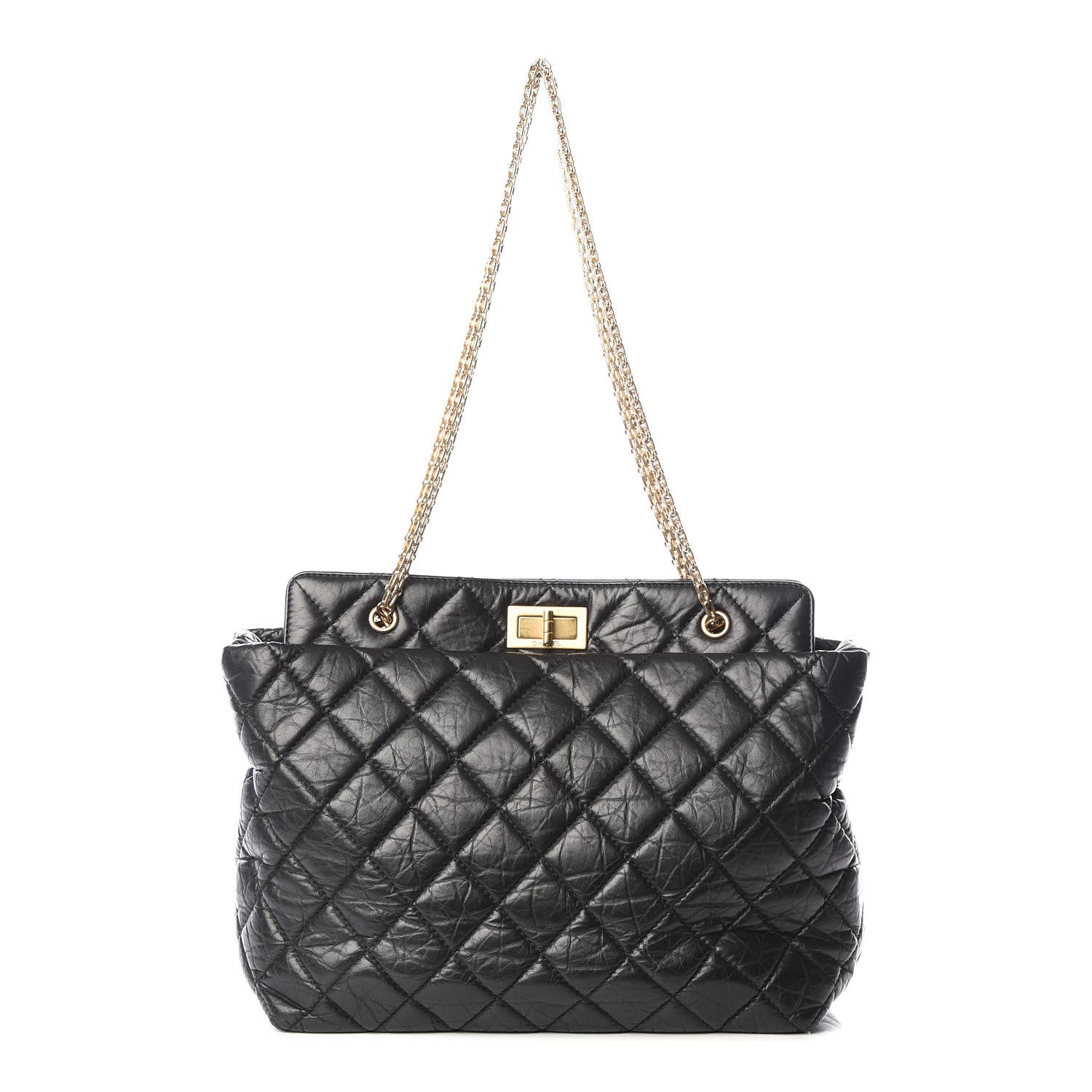 Chanel Aged Calfskin Reissue 2.55 Tote Black 1 of 10