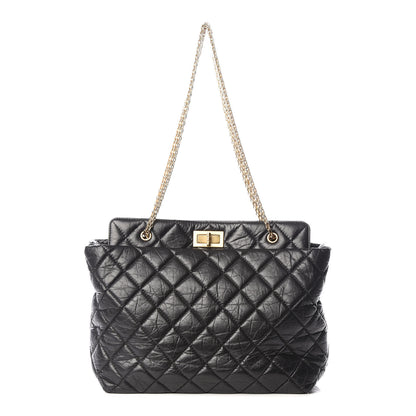 Chanel Aged Calfskin Reissue 2.55 Tote Black 1 of 10