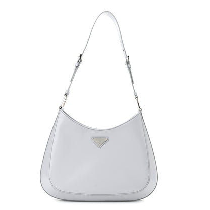 Prada Spazzolato Cleo Adjustable Strap Shoulder Bag Fiordaliso 1 of 11