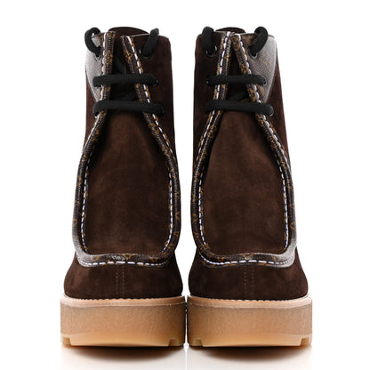 Louis Vuitton Suede Monogram Ankle Boots 40 2 of 16