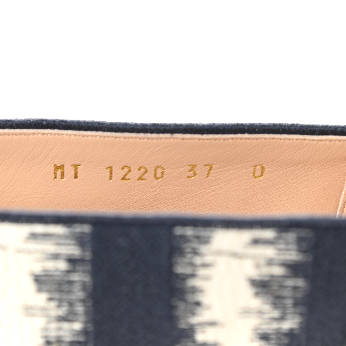 Cotton D-Stripes Embroidered Granville 15mm Espadrilles 37 Deep Blue