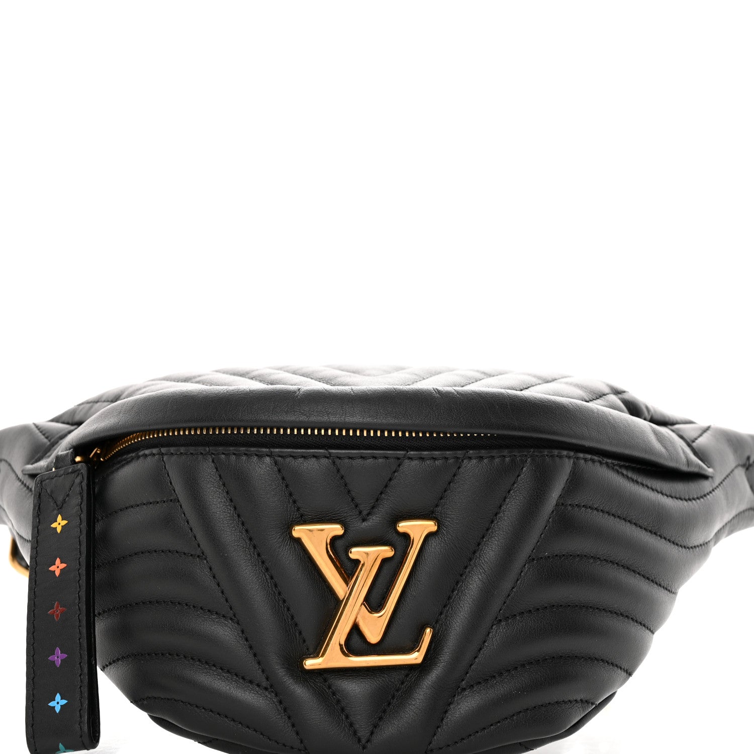 Louis Vuitton Calfskin Quilted New Wave Bumbag Black 7 of 14