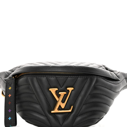 Louis Vuitton Calfskin Quilted New Wave Bumbag Black 7 of 14