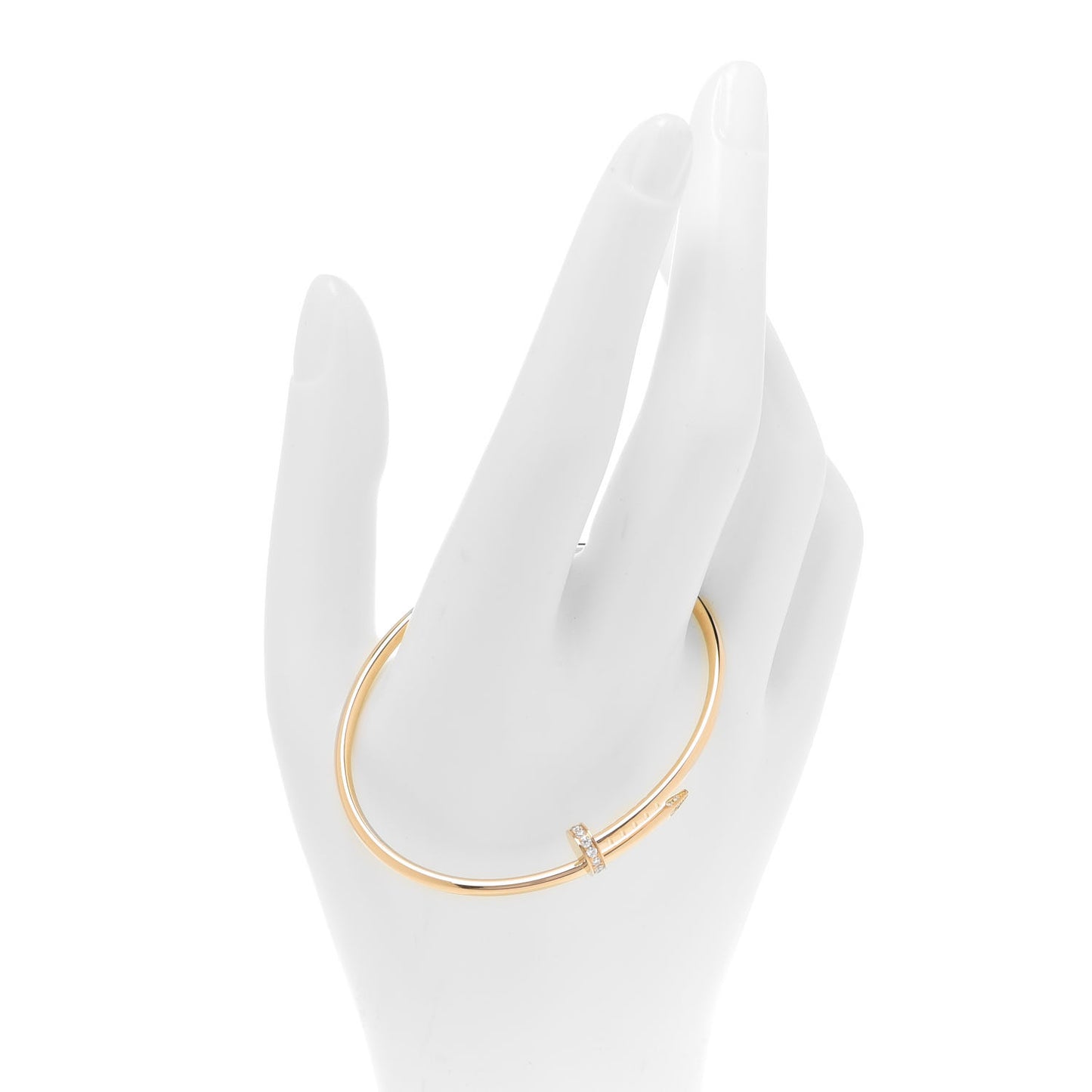 18K Yellow Gold Diamond Small Juste Un Clou Bracelet 16