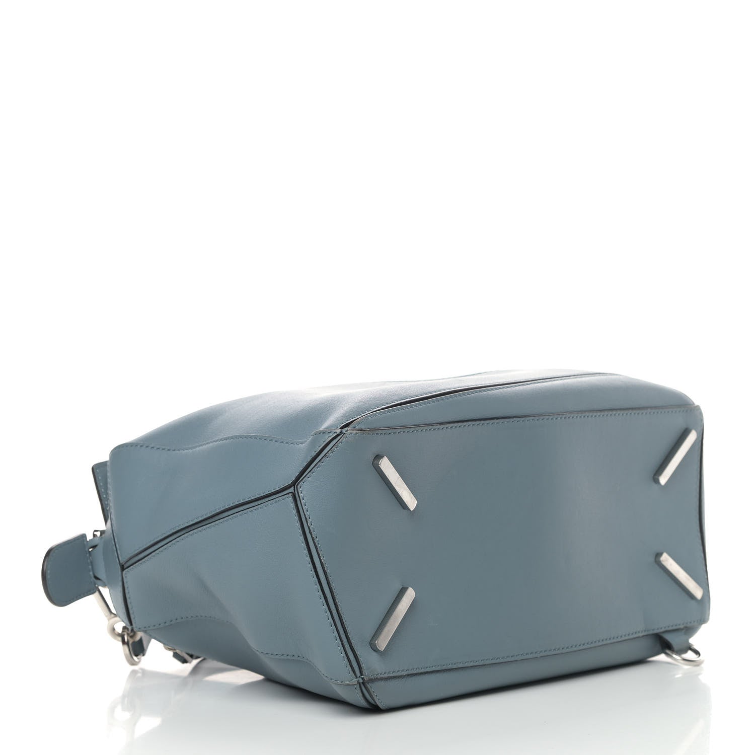 Loewe Calfskin Medium Puzzle Bag Stone Blue 3 of 9