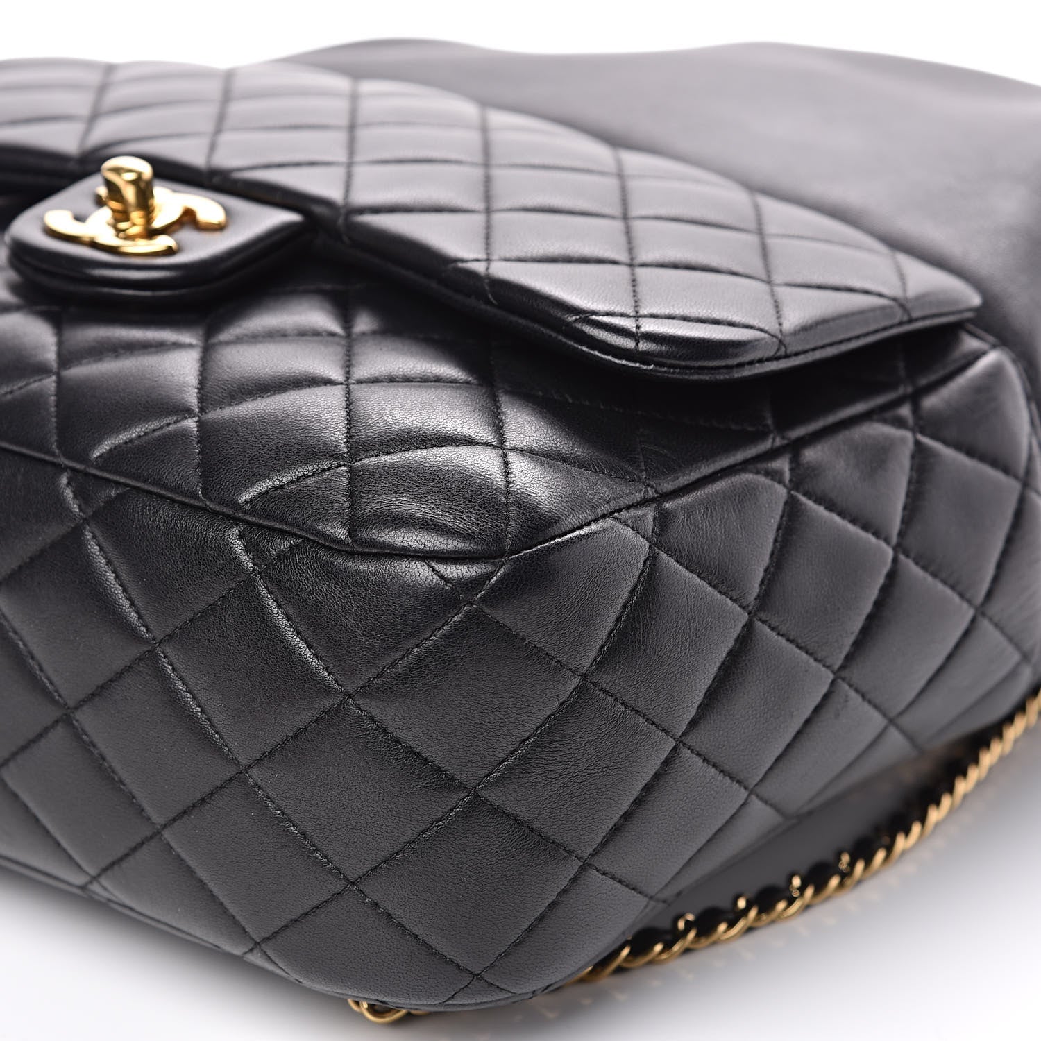 Chanel Lambskin Quilted Large In Seoul Backpack Navy 9 of 11