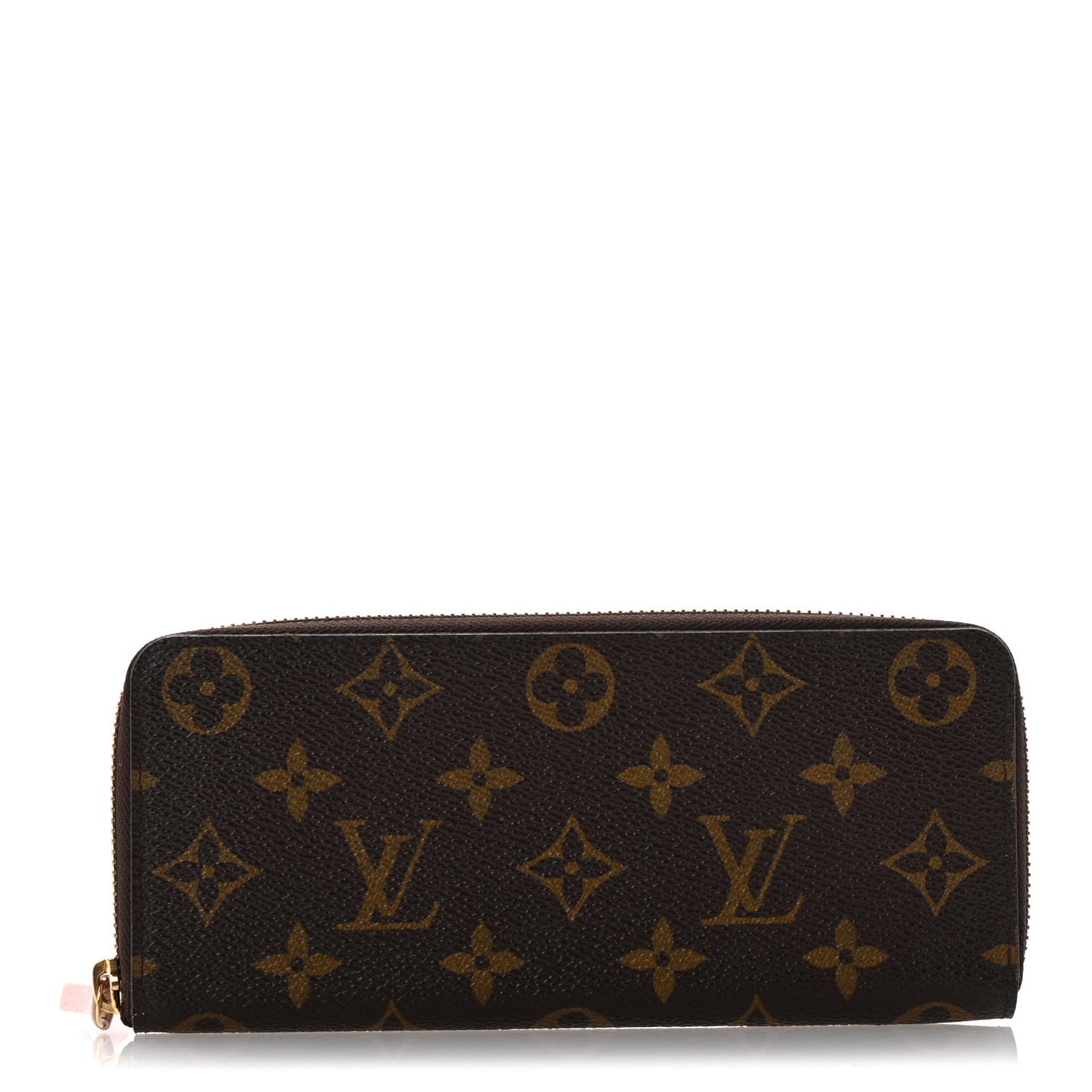 Monogram Clemence Wallet Rose Ballerine
