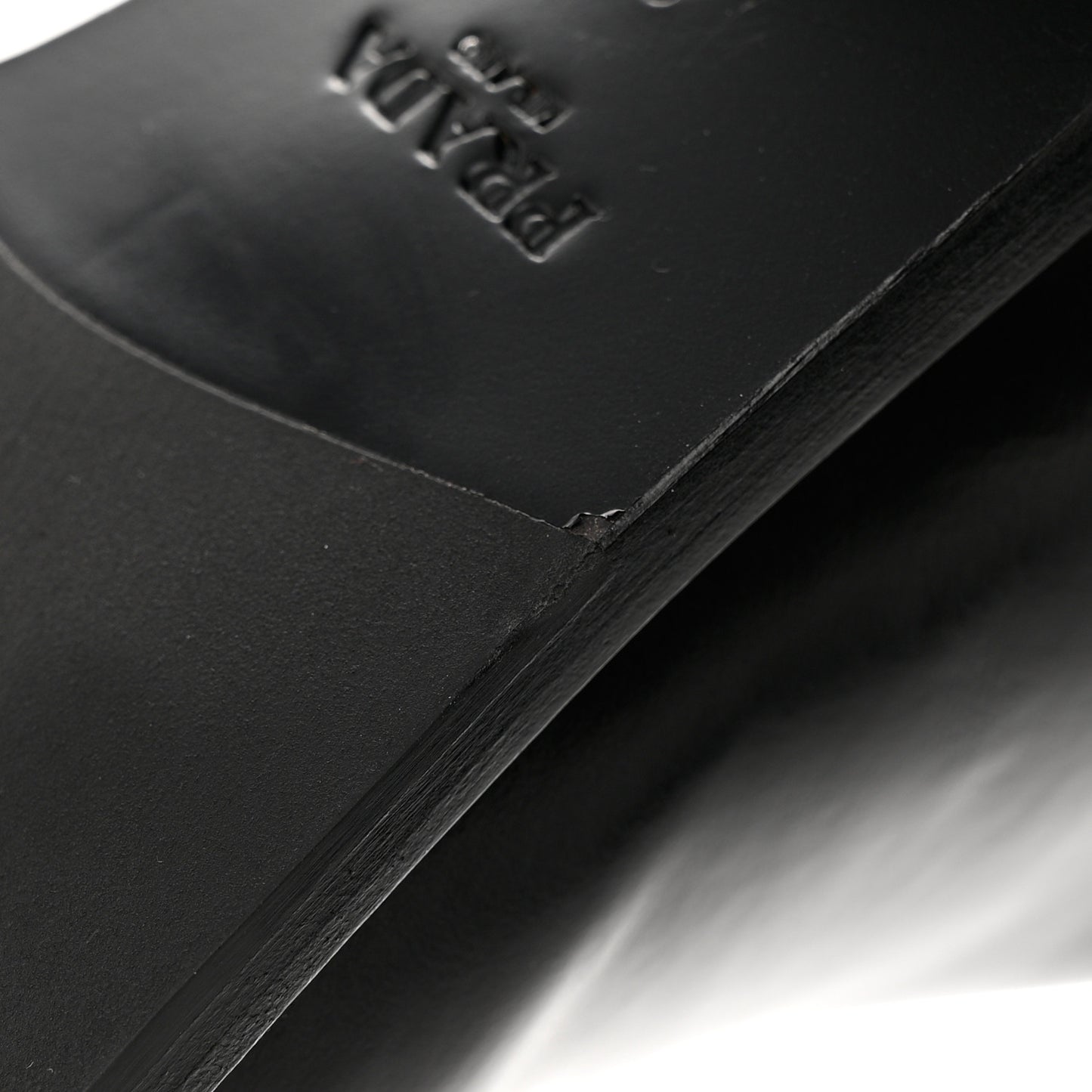 Spazzolato Metal Triangle Logo 55mm Riding Boots 37 Black