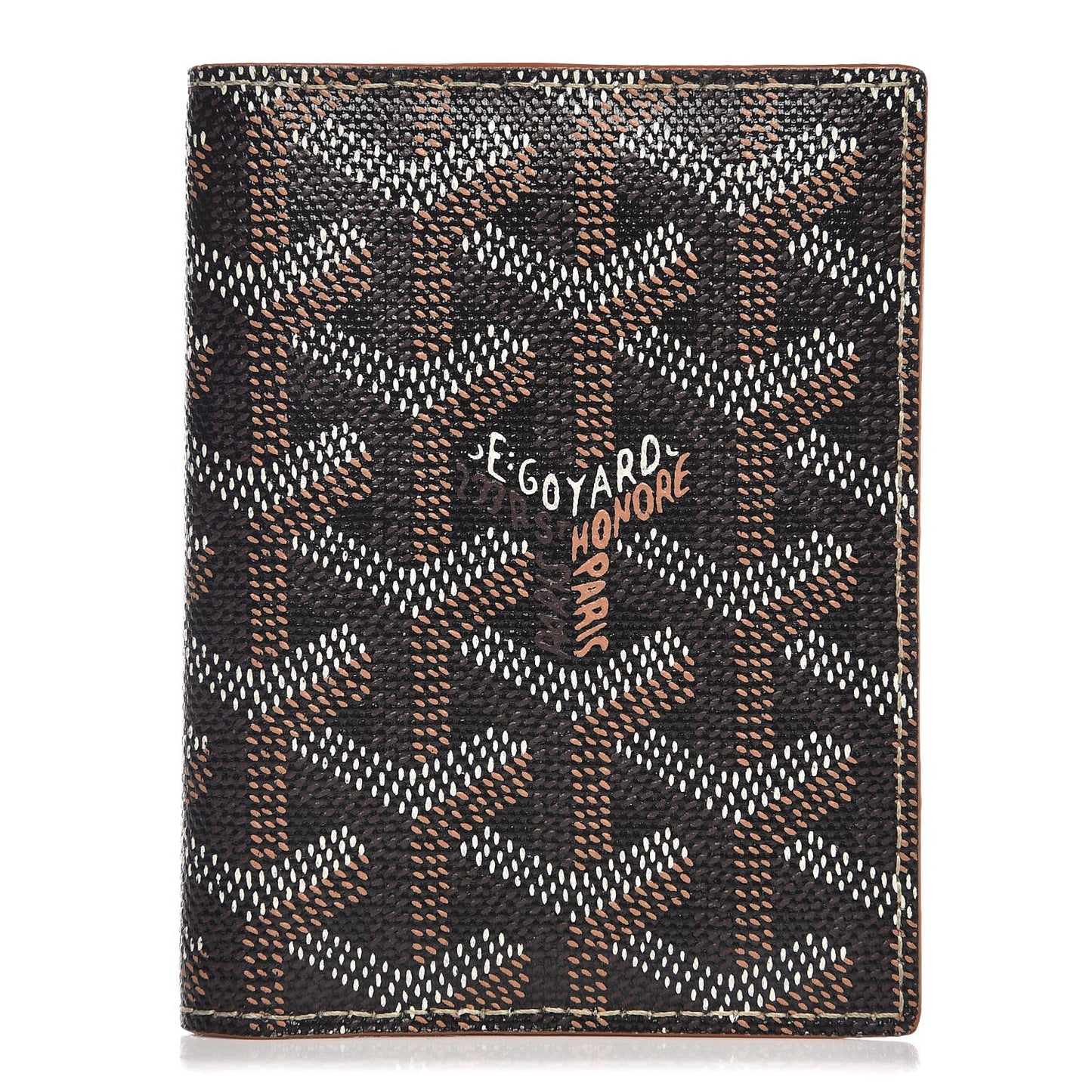 Goyardine Saint Marc Card Holder Black Gold