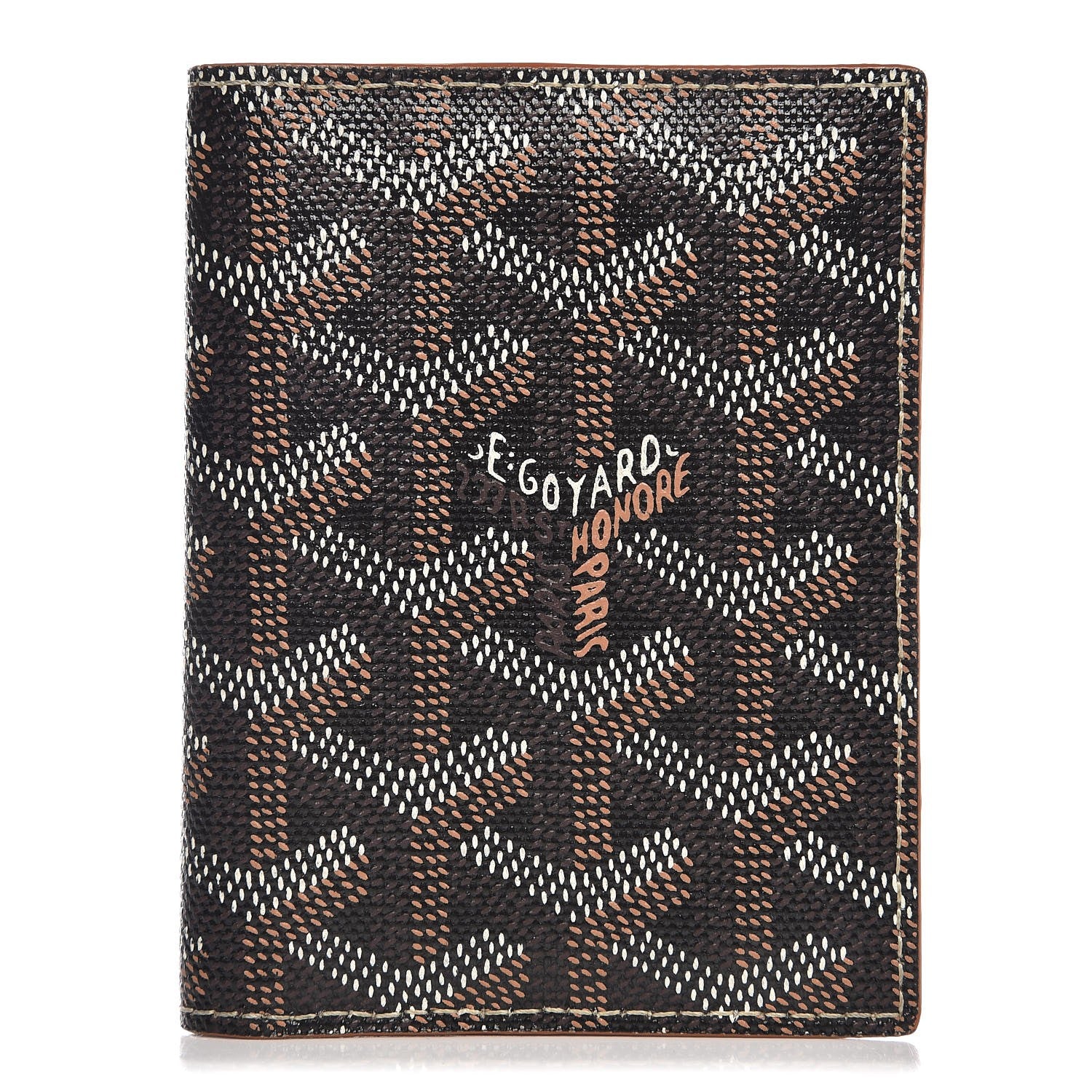 Goyard Goyardine Saint Marc Card Holder Black Gold 1 of 7