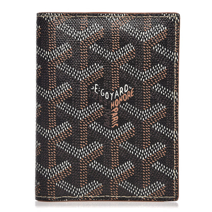 Goyard Goyardine Saint Marc Card Holder Black Gold 1 of 7