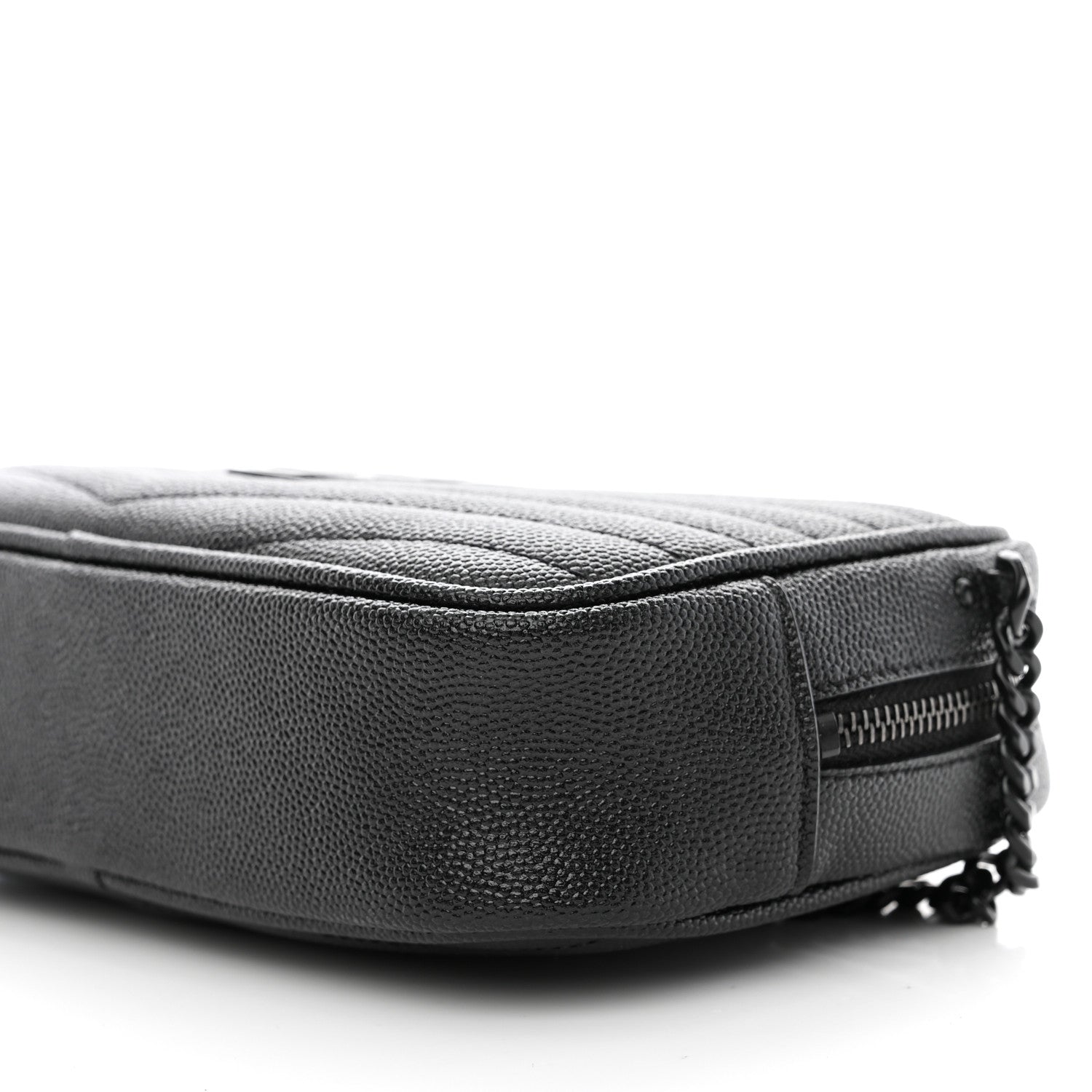 Saint Laurent Grain De Poudre Matelasse Monogram Mini Lou Camera Bag Black 10 of 10