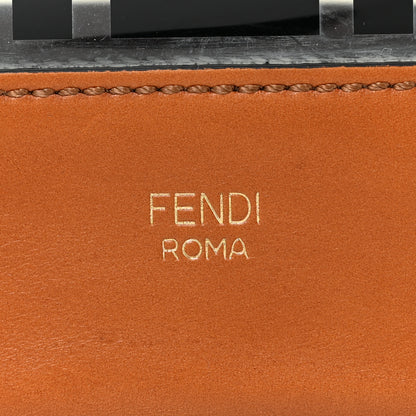 Fendi TPU FF Vitello Aura F is Fendi Grande Mon Tresor Bucket Bag Black Cuoio 15 of 23