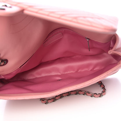 Chanel Lambskin Quilted Large CC Crossing Flap Pink 5 of 11