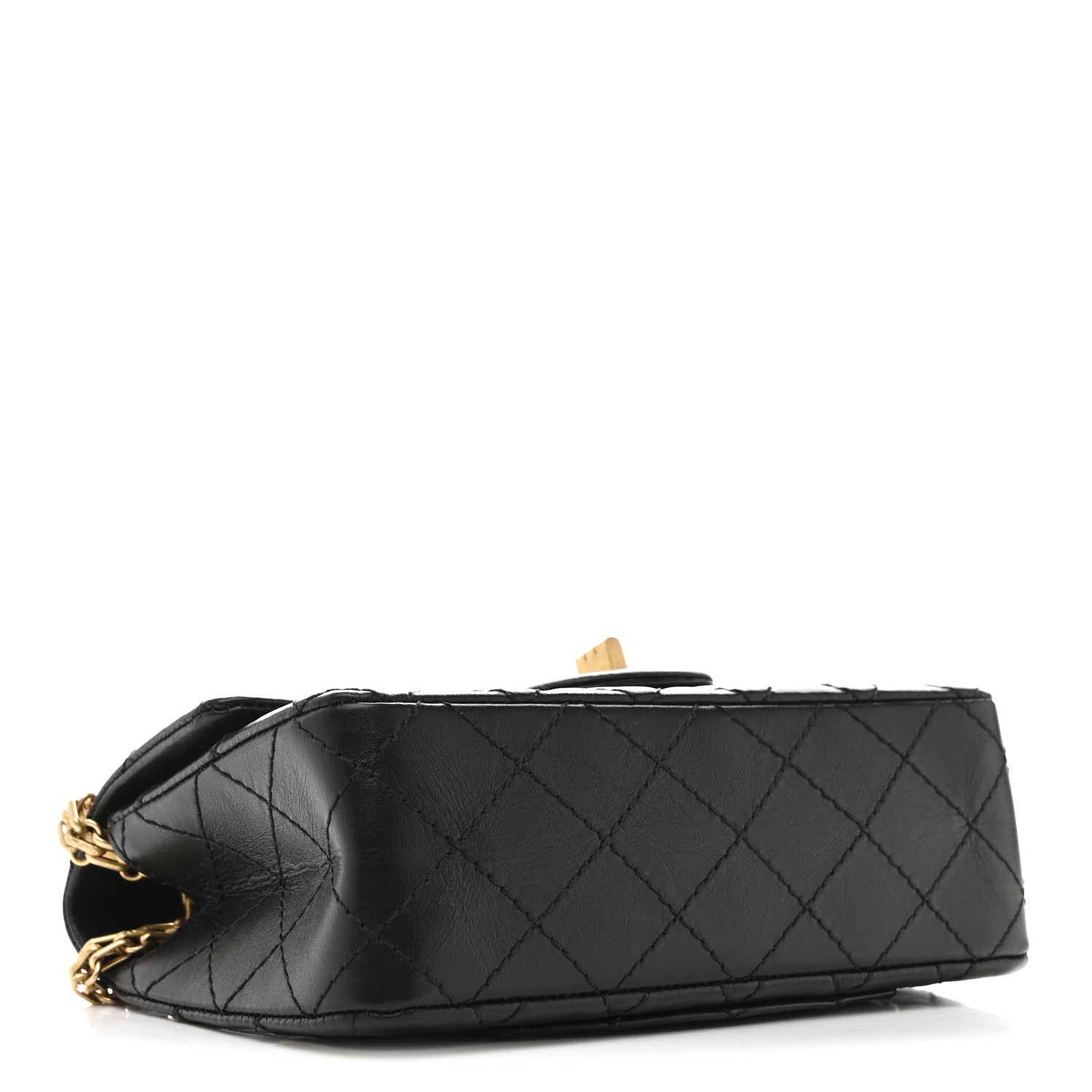 Chanel Aged Calfskin Quilted 2.55 Reissue Mini Flap Black 4 of 11