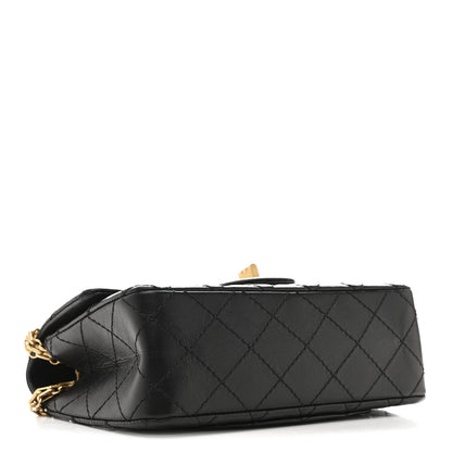 Chanel Aged Calfskin Quilted 2.55 Reissue Mini Flap Black 4 of 11