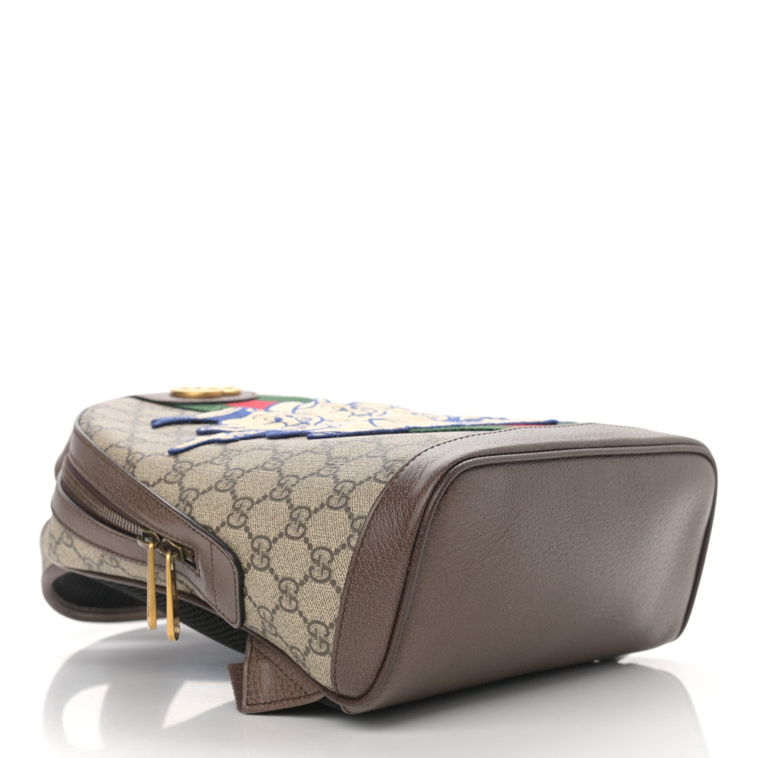 Gucci X DISNEY GG Supreme Monogram Web Three Little Pigs Ophidia Dome Backpack Beige New Acero 4 of 10