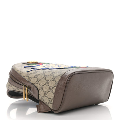 Gucci X DISNEY GG Supreme Monogram Web Three Little Pigs Ophidia Dome Backpack Beige New Acero 4 of 10