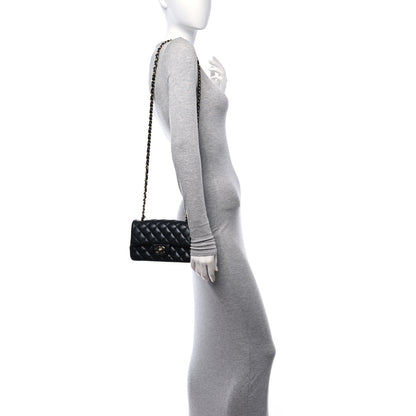 Chanel Lambskin Quilted Mini Rectangular Flap Black 2 of 11