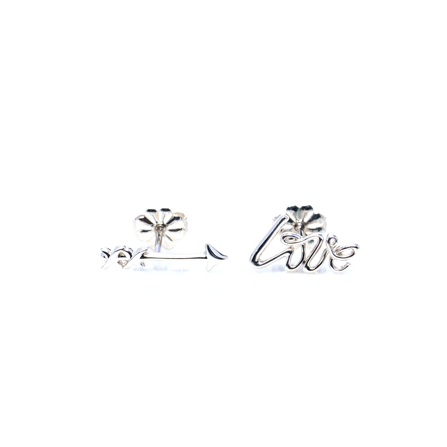 Tiffany Sterling Silver Paloma Picasso Love Arrow Earrings 4 of 7