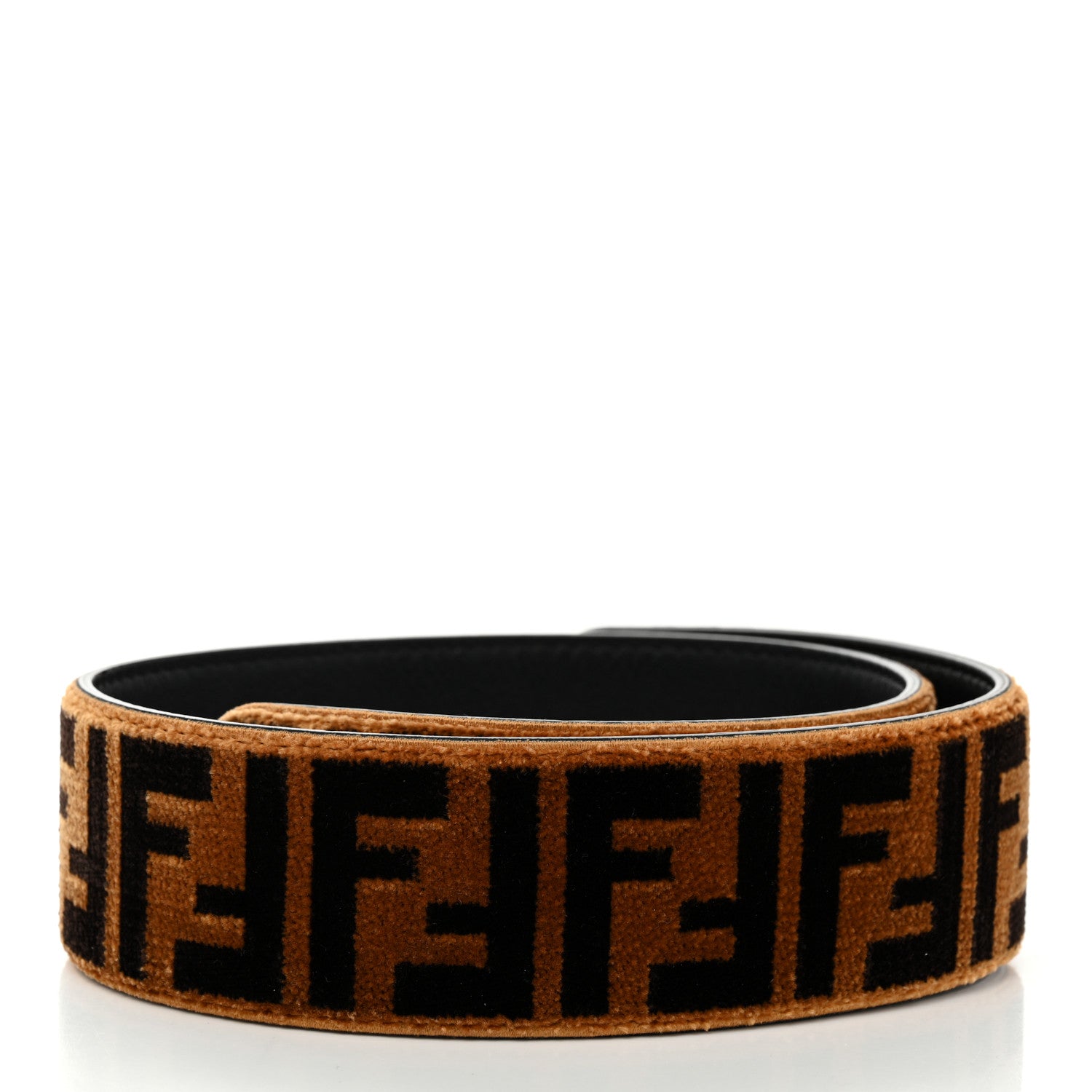 Fendi Velvet Tapestry FF Strap You Tobacco 2 of 5