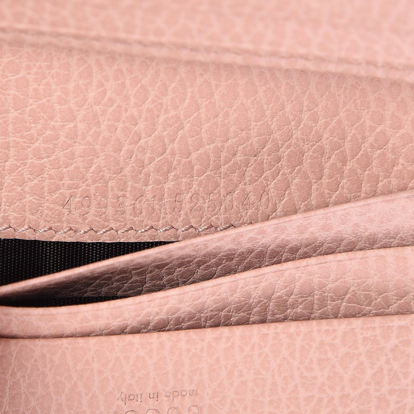 Pebbled Calfskin Butterfly Card Case Perfect Pink