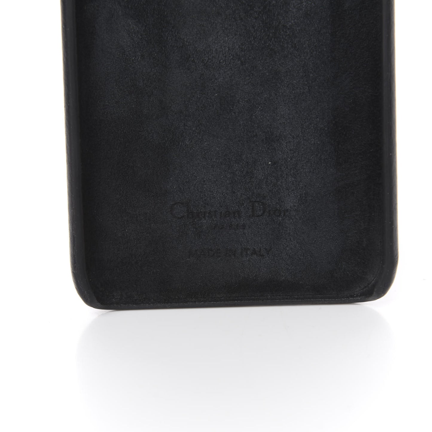 Oblique Calfskin Saddle iPhone XS Max Case Blue