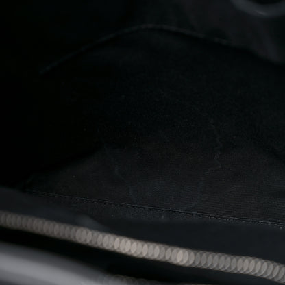 Saint Laurent Calfskin Y Quilted Monogram Medium Loulou Backpack Storm 15 of 16
