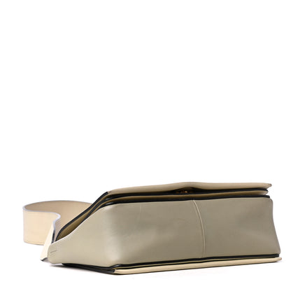 Celine Shiny Smooth Calfskin Medium Frame Shoulder Bag Chalk Mastic 4 of 6