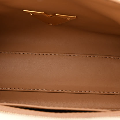 Louis Vuitton Lambskin Malletage GO-14 MM Creme Noisette 6 of 11