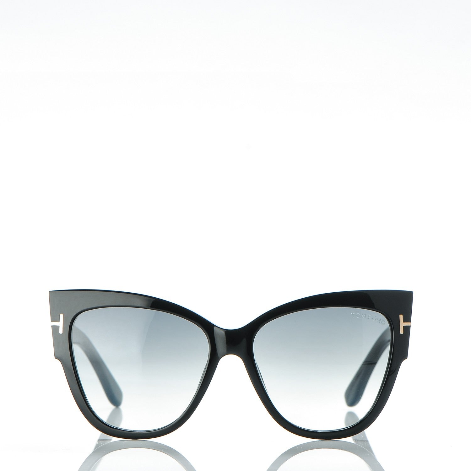 Tom Ford Acetate Anoushka Cat Eye Sunglasses TF371 Black 2 of 8
