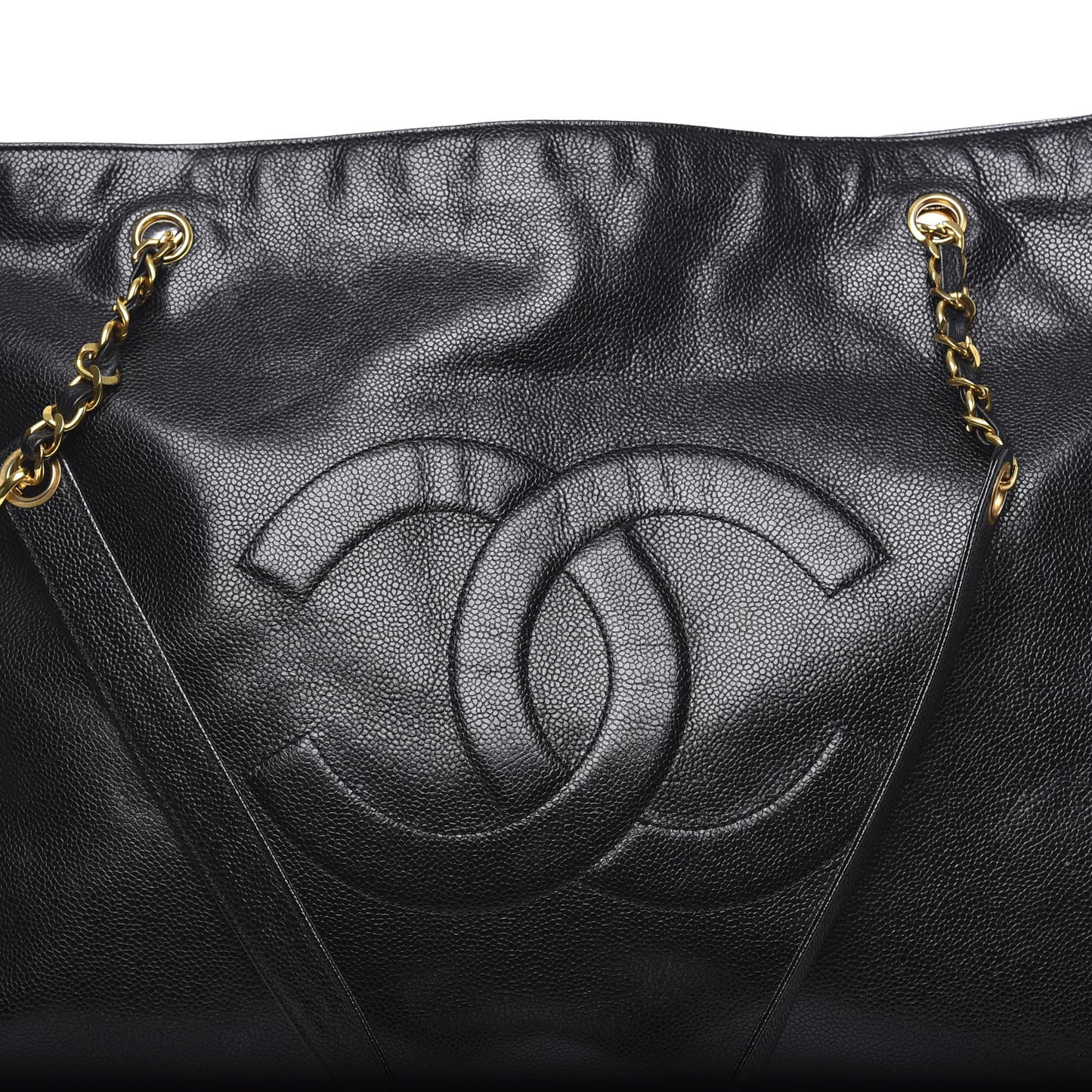 Caviar CC Shoulder Bag Black