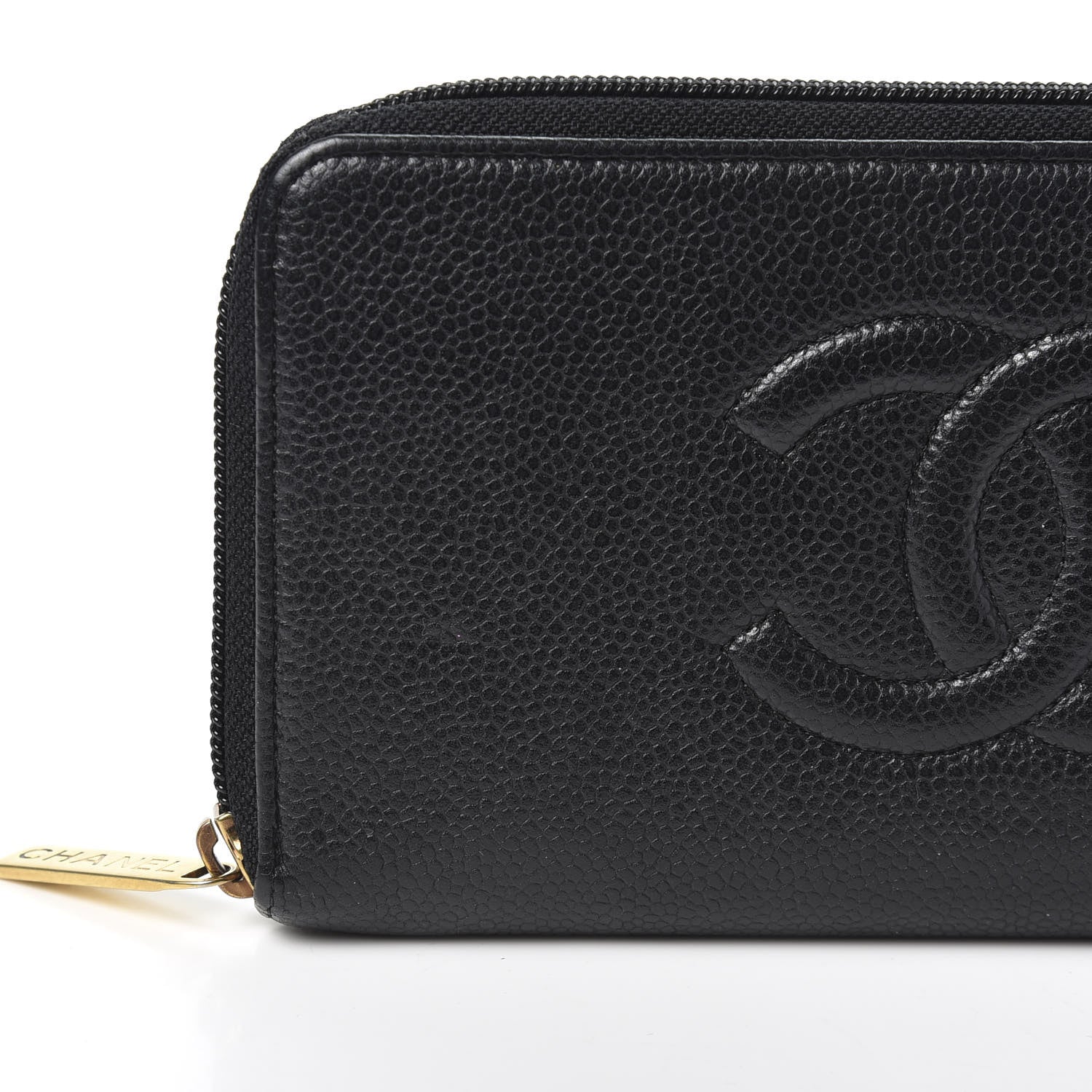 Chanel Caviar Large Timeless CC Zip Around Wallet Black 7 of 11
