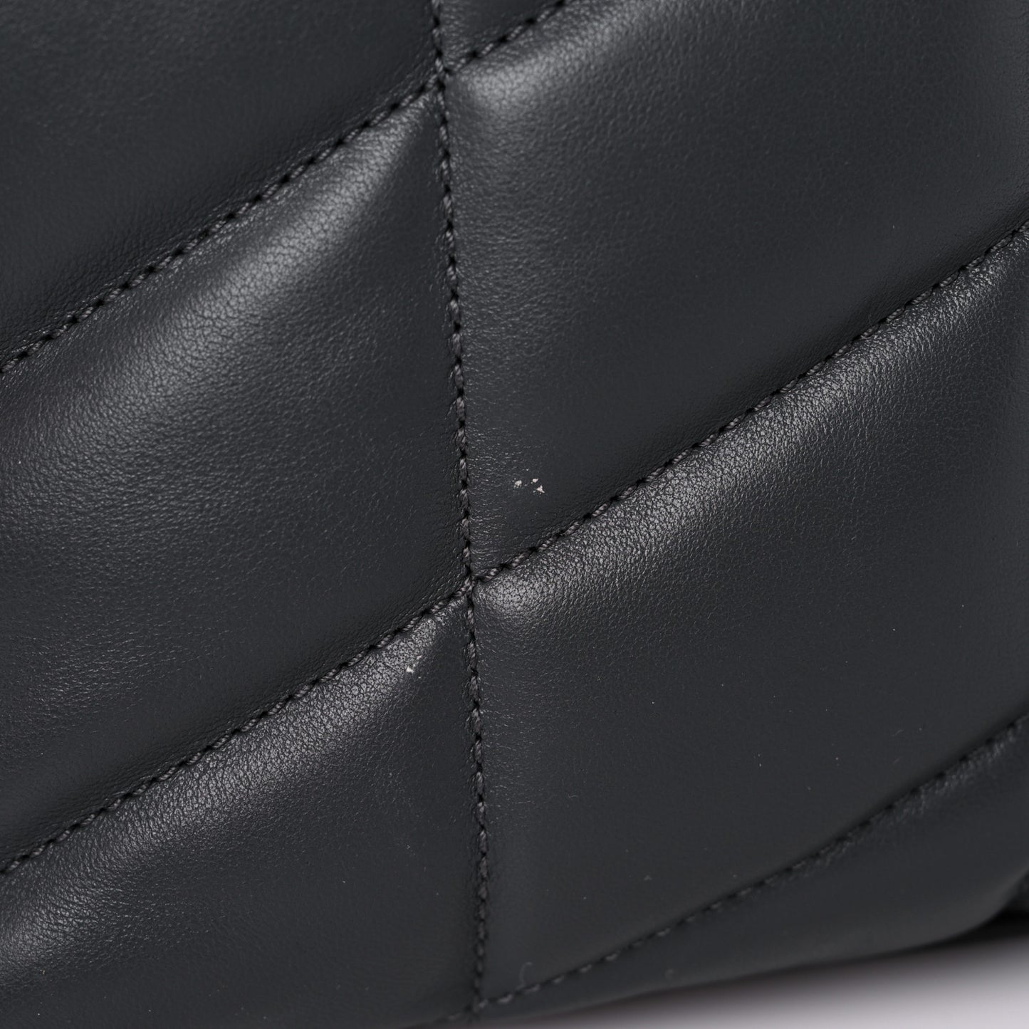 Lambskin Quilted Toy Loulou Puffer Monogram Chain Satchel Storm