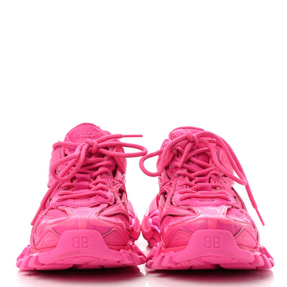 Balenciaga Rubber Mesh Monocolor Womens Track.2 Open Sneakers 36 Fluo Pink 2 of 10