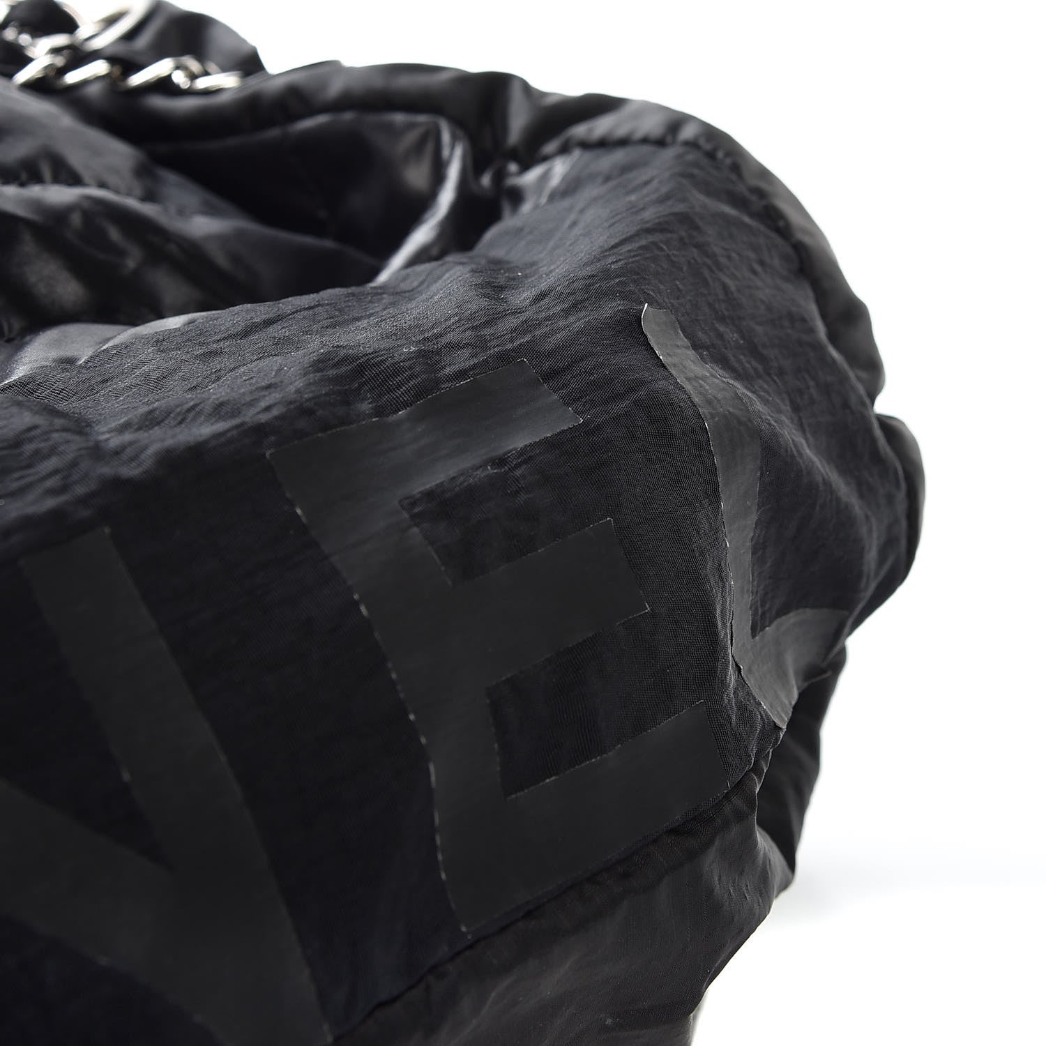 Chanel Nylon Drawstring Backpack Black 12 of 13