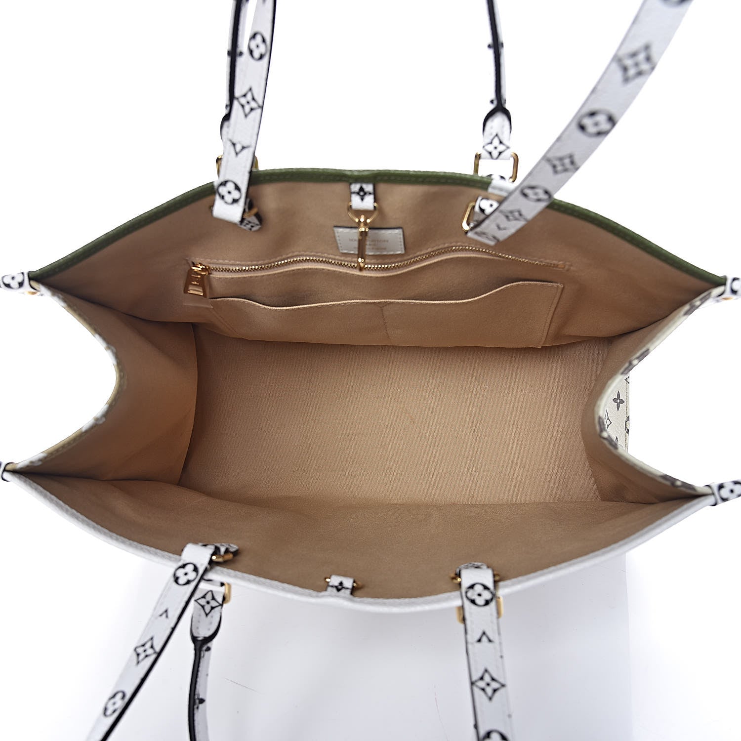 Louis Vuitton Monogram Giant Onthego GM Kaki Beige 6 of 13