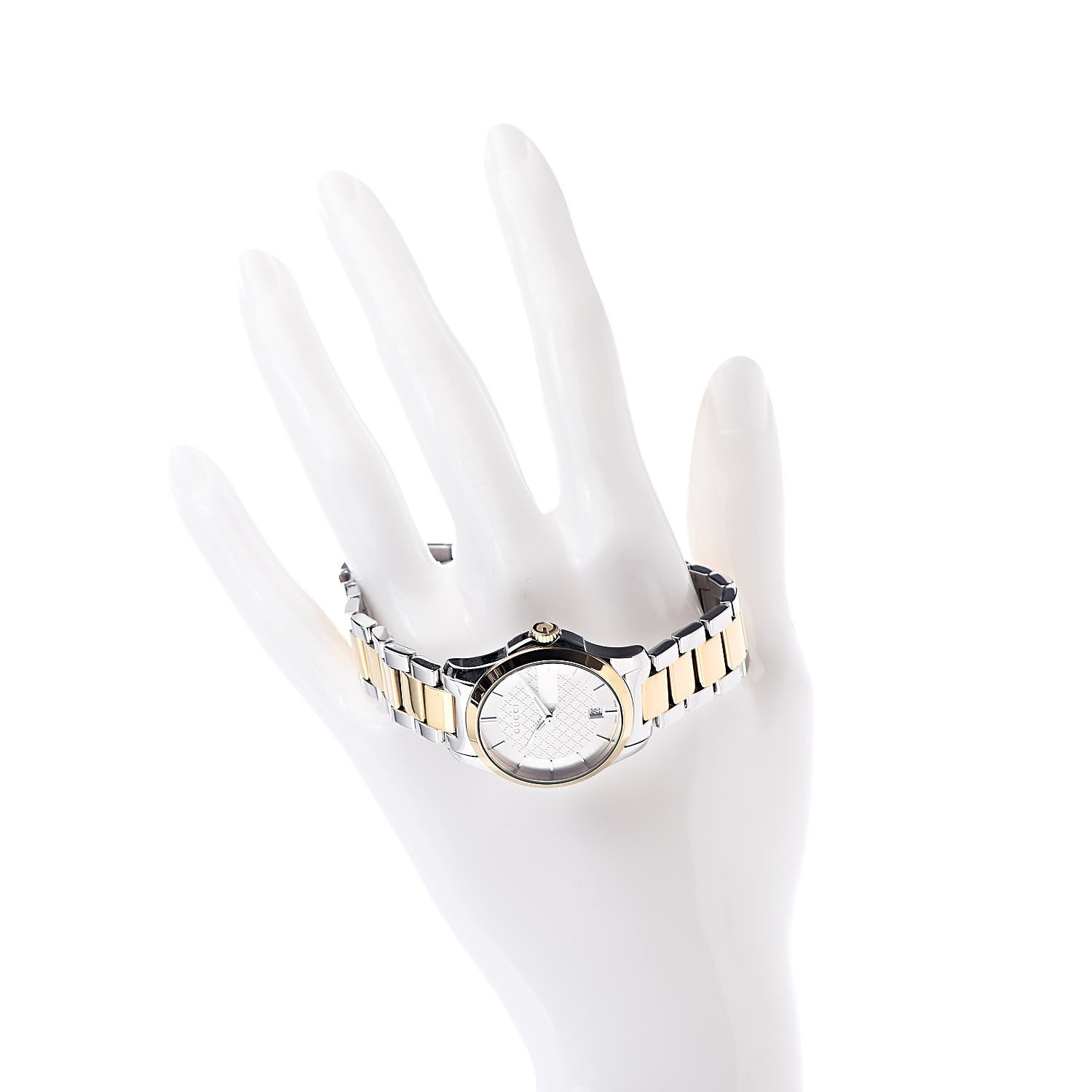 Gucci Stainless Steel 28mm G-Timeless Two Tone Quartz Watch 2 of 7