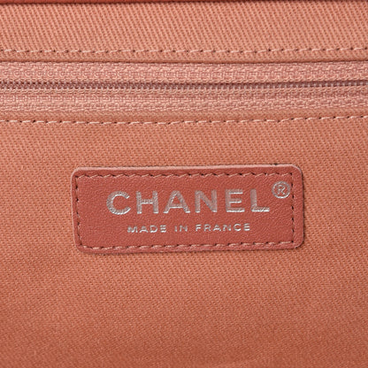 Chanel Caviar Quilted CC Large Clutch Coral 6 of 9