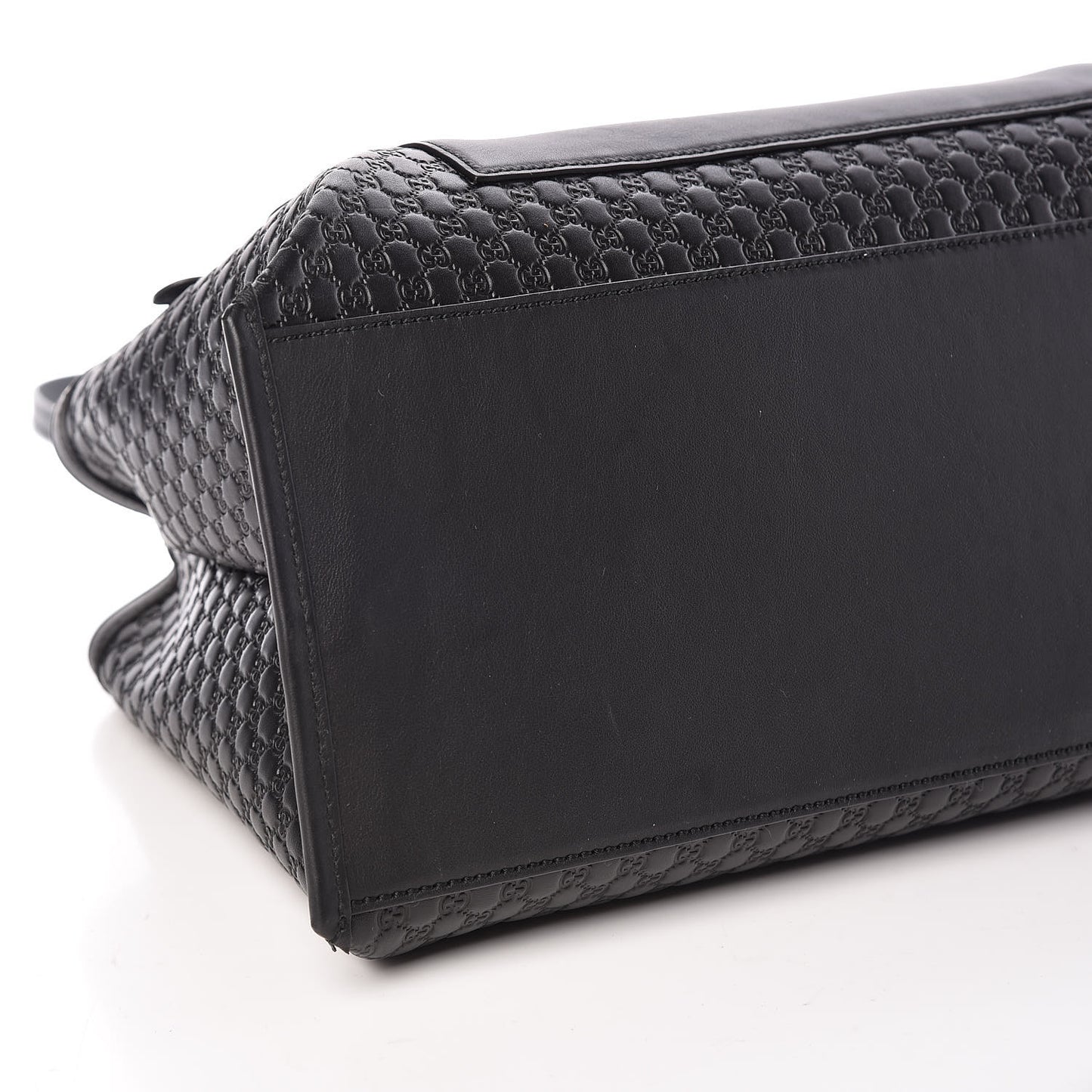 Soft Microguccissima Medium Tote Black