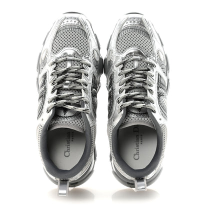 Christian Dior Technical Mesh Dior Chrono Sneakers 38 Silver 2 of 9