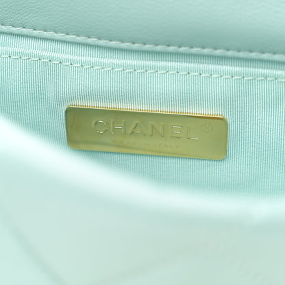 Chanel Lambskin Quilted Chanel 19 Waist Bag Light Blue 6 of 10