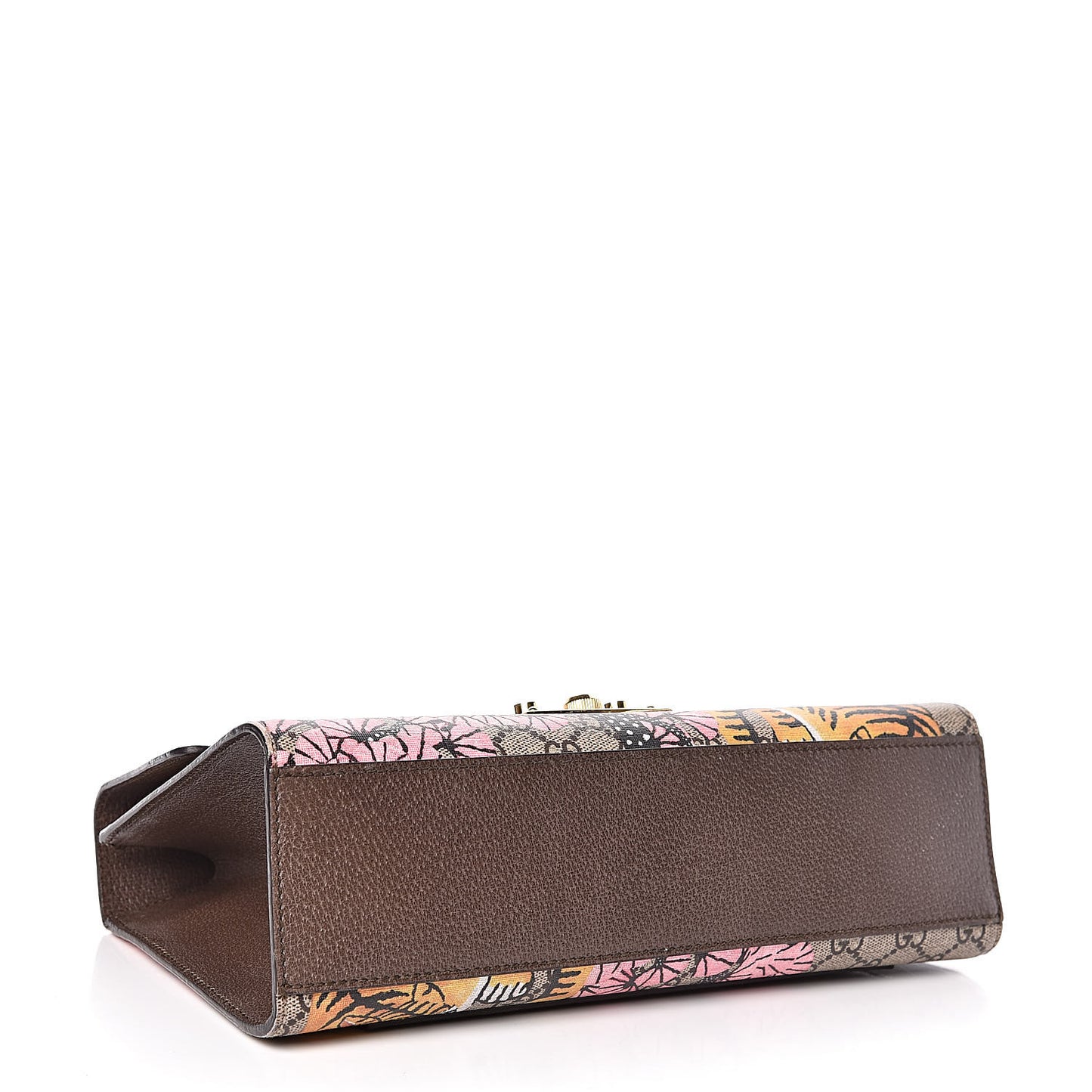 GG Supreme Monogram Bengal Medium Padlock Shoulder Bag Beige Pink