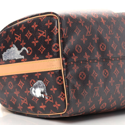 Louis Vuitton Catogram Speedy Bandouliere 30 Marron 8 of 9