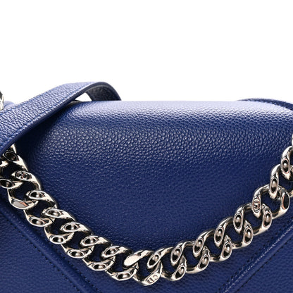 Christian Dior Grained Calfskin Medium Diorama Flap Bag Blue 7 of 9
