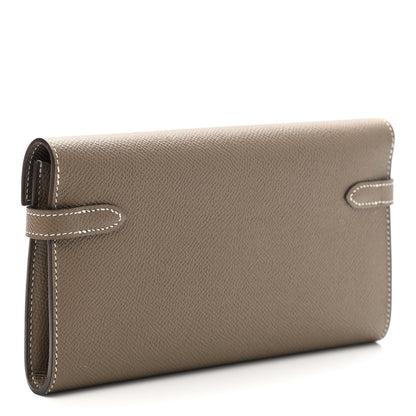 Hermes Epsom Kelly Longue Wallet Etoupe 3 of 9