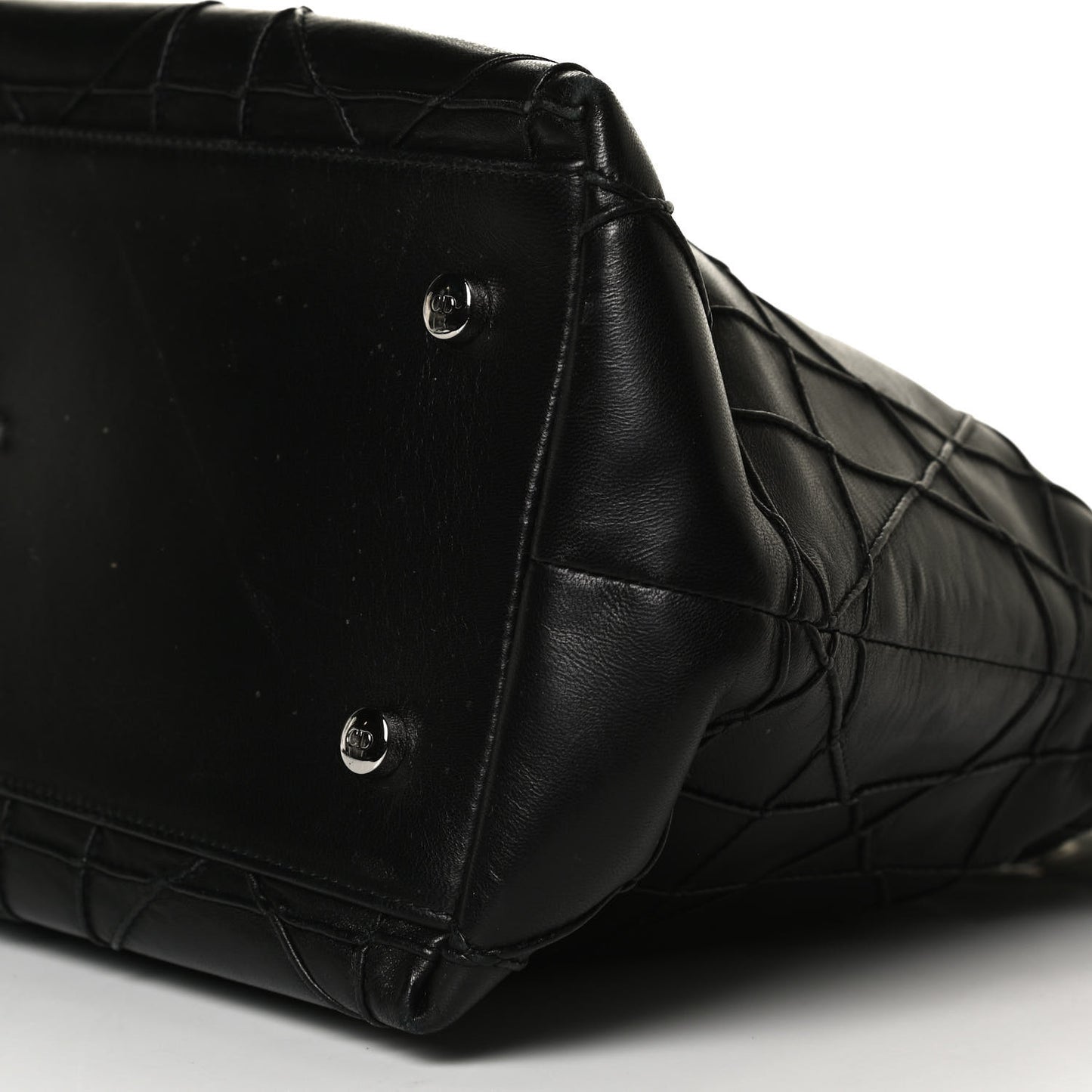Lambskin Cannage Medium Granville Tote Black